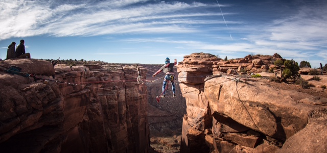 GGBY highlining festival in moab